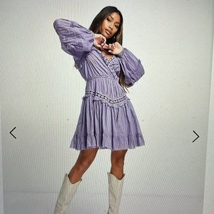 ASOS Pintuck lace mini dress